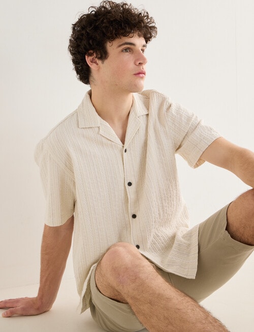 Tarnish Ludlow Stripe Shirt, Off White product photo