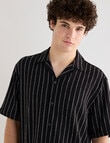 Tarnish Essex Stripe Shirt, Black product photo View 05 S