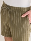 Tarnish Essex Stripe Short, Khaki product photo View 05 S