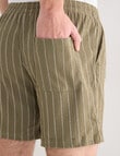 Tarnish Essex Stripe Short, Khaki product photo View 06 S
