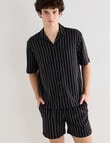 Tarnish Essex Stripe Shirt, Black product photo View 04 S