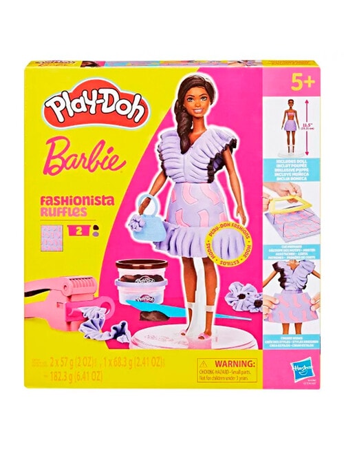 Playdoh Barbie Designer Doll Fashionista Ruffles Set product photo
