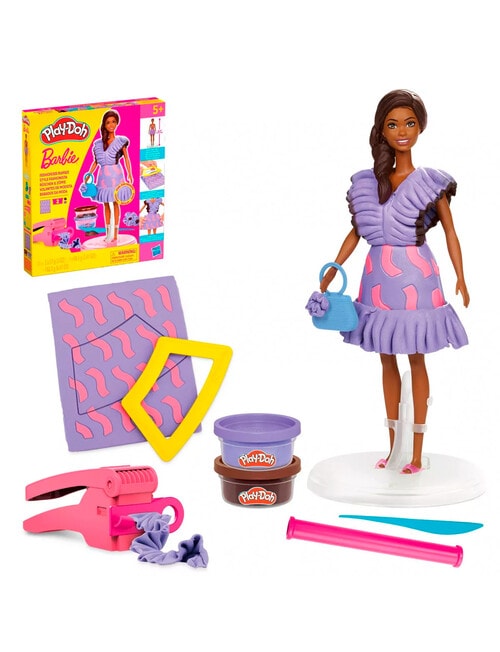 Playdoh Barbie Designer Doll Fashionista Ruffles Set product photo View 03 L