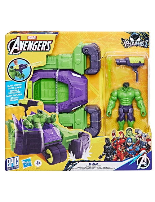 Avengers Venomversus Epic World Of Action Hulk Blast & Smash Truck product photo