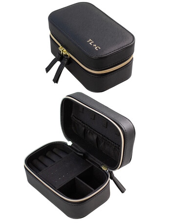 Tender Love + Carry Rectangle Jewellery Case, Black product photo