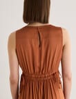 Jigsaw Jamie Drawstring Waist Dress, Bronze product photo View 08 S