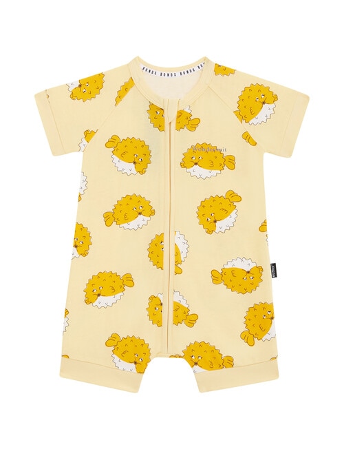 Bonds Zippy Puffin Around Romper, Orange & Peach product photo