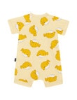 Bonds Zippy Puffin Around Romper, Orange & Peach product photo View 02 S