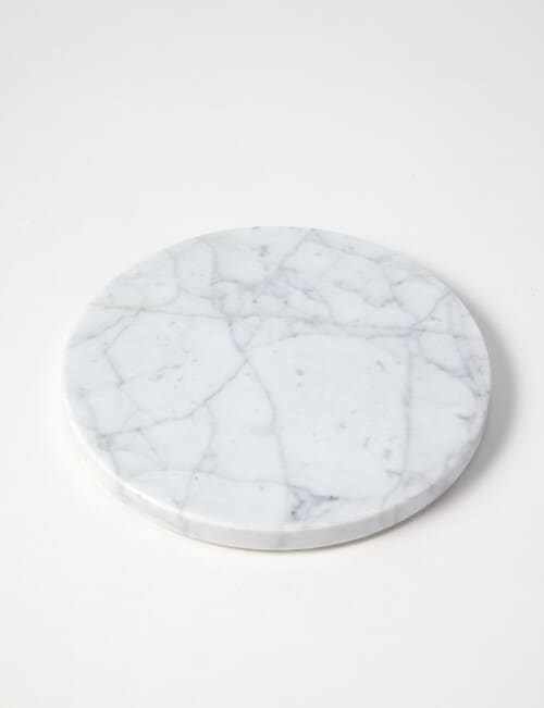 Amy Piper Mia Marble Trivet, 18cm, White product photo