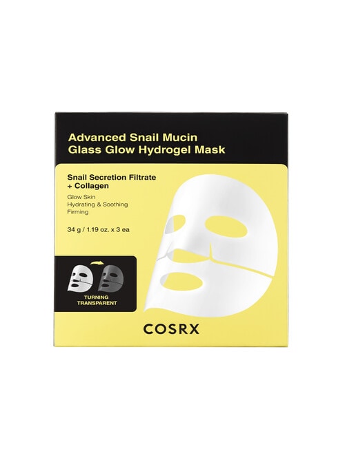 COSRX Advanced Snail Mucin Glass Glow Hydro Mask, 3-Piece product photo View 03 L