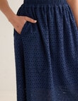 Whistle Embroidered Cut Out Skirt, French Blue product photo View 04 S