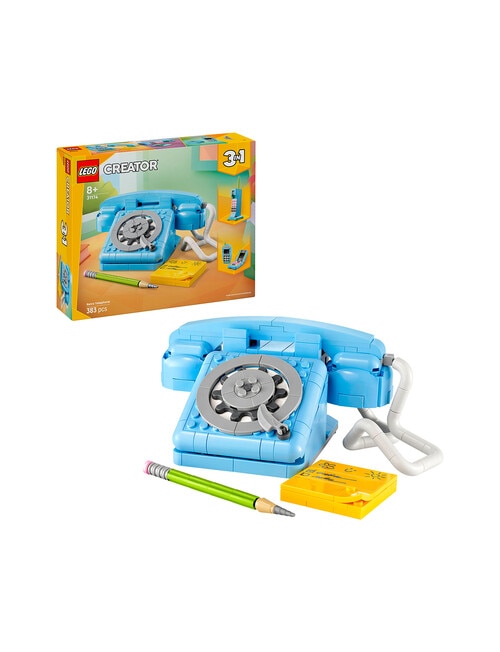 LEGO Creator 3-in-1 Creator Retro Telephone, 31174 product photo