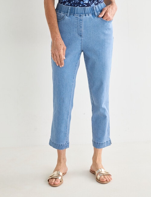 Ella J Diamante Denim Crop Pants, Vintage product photo View 04 L
