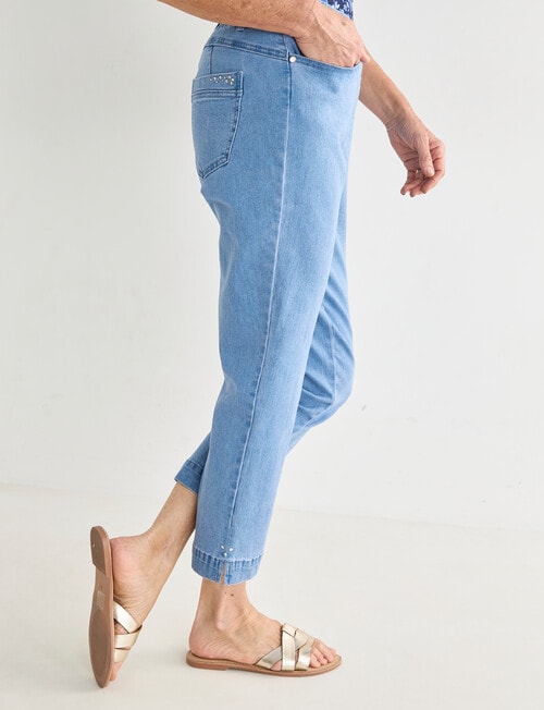 Ella J Diamante Denim Crop Pants, Vintage product photo View 05 L