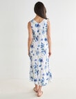 Ella J Print Trapese Dress, Iris product photo View 02 S