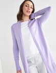 Oliver Black Longline Cardigan, Lilac product photo