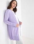 Oliver Black Longline Cardigan, Lilac product photo View 06 S