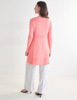 Oliver Black Longline Cardigan, Coral product photo View 02 S