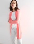 Oliver Black Longline Cardigan, Coral product photo View 05 S