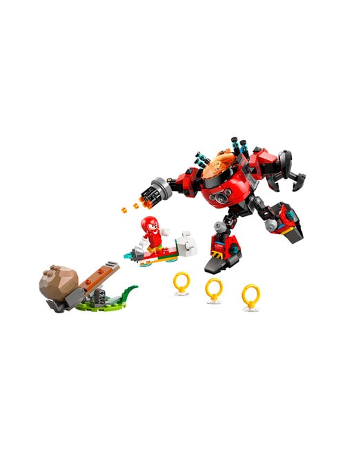 LEGO Sonic Sonic Knuckles vs. Dr. Eggman Egg Crusher Mech, 77005 product photo View 02 L