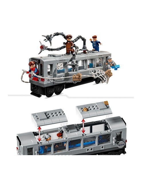 LEGO Superheroes Super Heroes Marvel Spider-Man vs. Doc Ock Subway Train Scen, 76321 product photo View 07 L