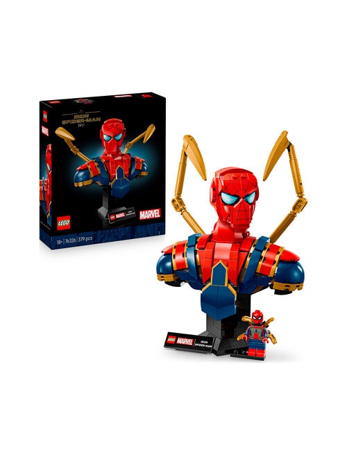 LEGO Superheroes Super Heroes Marvel Iron Spider-Man Bust, 76326 product photo