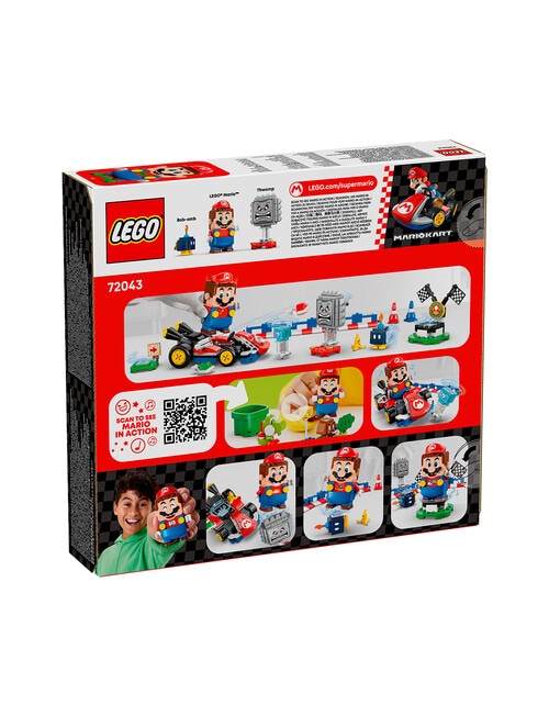LEGO Super Mario Super Mario Kart Interactive LEGO® Mario & Standard Kart, 72043 product photo View 10 L