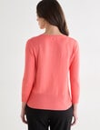 Oliver Black Crew Neck Cardigan, Petal product photo View 02 S