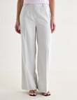 Oliver Black Wide Leg Regular Pant, Silver product photo