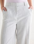 Oliver Black Wide Leg Regular Pant, Silver product photo View 04 S