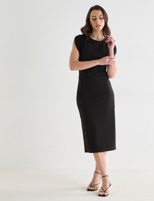 Oliver Black Cap Sleeve Workwear Dress, Black product photo View 05 L