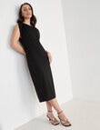 Oliver Black Cap Sleeve Workwear Dress, Black product photo View 08 S