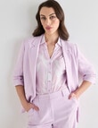Oliver Black Ruched Sleeve Jacket, Lilac product photo