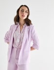 Oliver Black Ruched Sleeve Jacket, Lilac product photo View 07 S