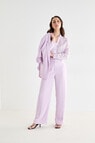 Oliver Black Ruched Sleeve Jacket, Lilac product photo View 08 S