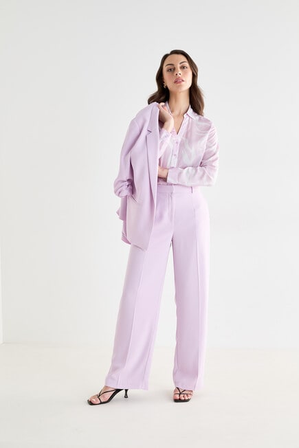 Oliver Black Ruched Sleeve Jacket, Lilac product photo View 08 L