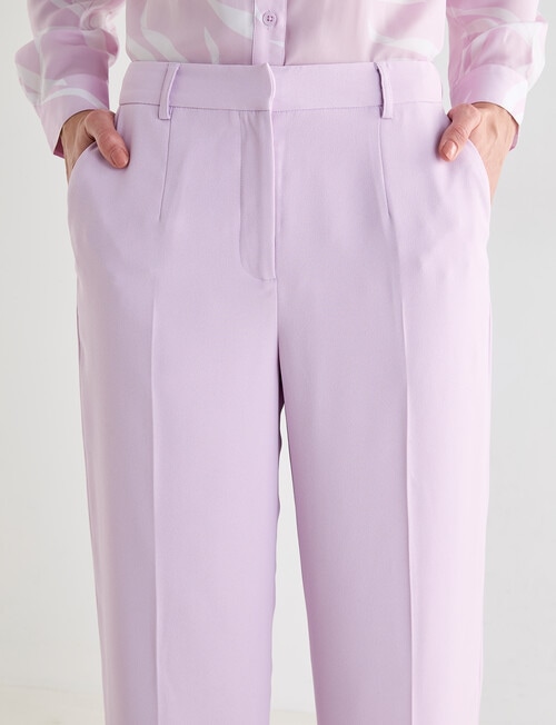 Oliver Black Straight Leg Regular Pant, Lilac product photo View 04 L