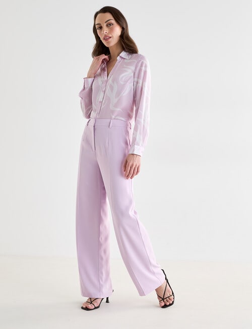 Oliver Black Straight Leg Regular Pant, Lilac product photo View 06 L