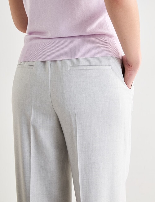 Oliver Black Wide Leg Regular Pant, Silver product photo View 05 L