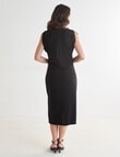 Oliver Black Cap Sleeve Workwear Dress, Black product photo View 02 S