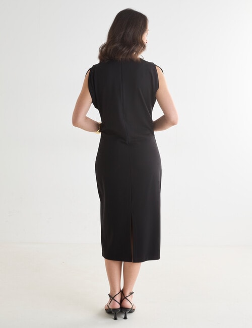 Oliver Black Cap Sleeve Workwear Dress, Black product photo View 02 L