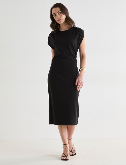 Oliver Black Cap Sleeve Workwear Dress, Black product photo View 03 L