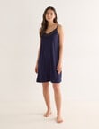 Whistle Sleep Short Lace Cami Nightie, Navy, 8-22 product photo View 03 S