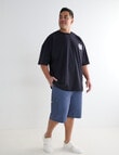 Tarnish King Size Oversize Tee St Tropez, Black product photo View 03 S