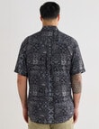 Kauri Trail Viscose Print Short Sleeve Shirt, Multi, Size M product photo View 02 S