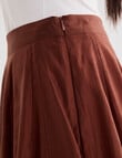 State of play Sorcha Panelled Midi Skirt, Brandy product photo View 05 S