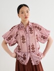 State of play Malina Embroidered Blouse, Mauve product photo View 05 S