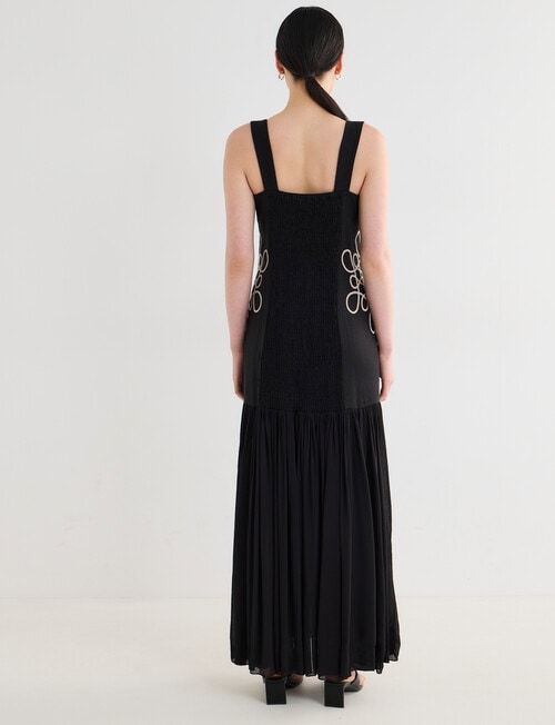 State of play Onyx Embroidered Dress, Black product photo View 02 L