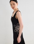 State of play Onyx Embroidered Dress, Black product photo View 04 S