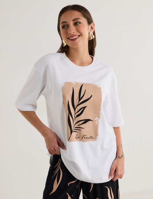 Zest Holiday Tee, Graphic Almond product photo View 04 L
